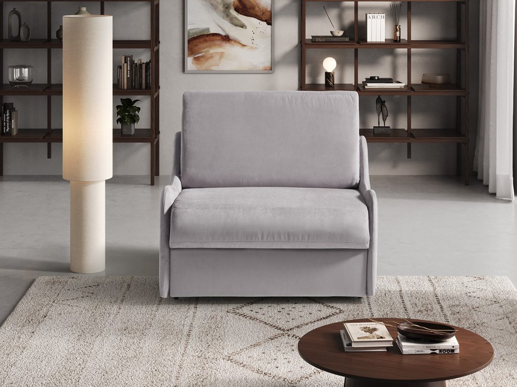 Lipari poltrona letto grigio chiaro