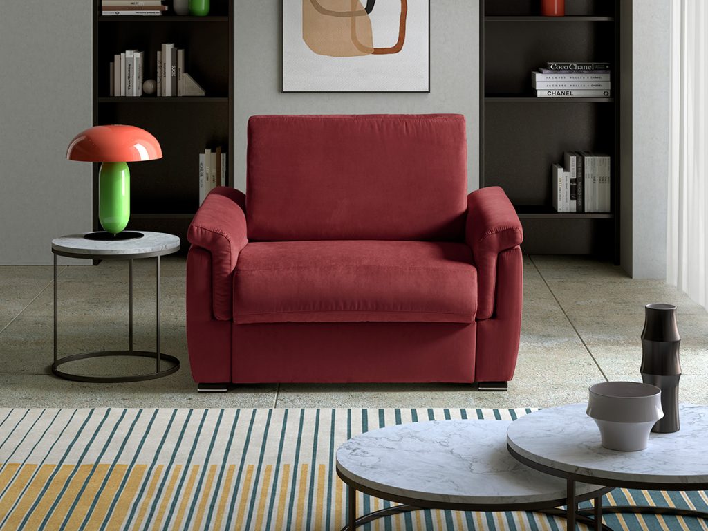 Lipari poltrona letto bordeaux