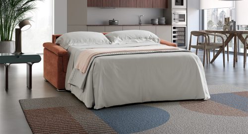 Maretta divano letto lineare rosso