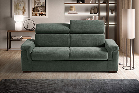 maretta divano letto lineare verde