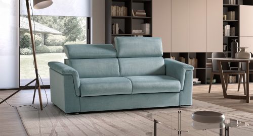 Maretta divano letto lineare azzurro
