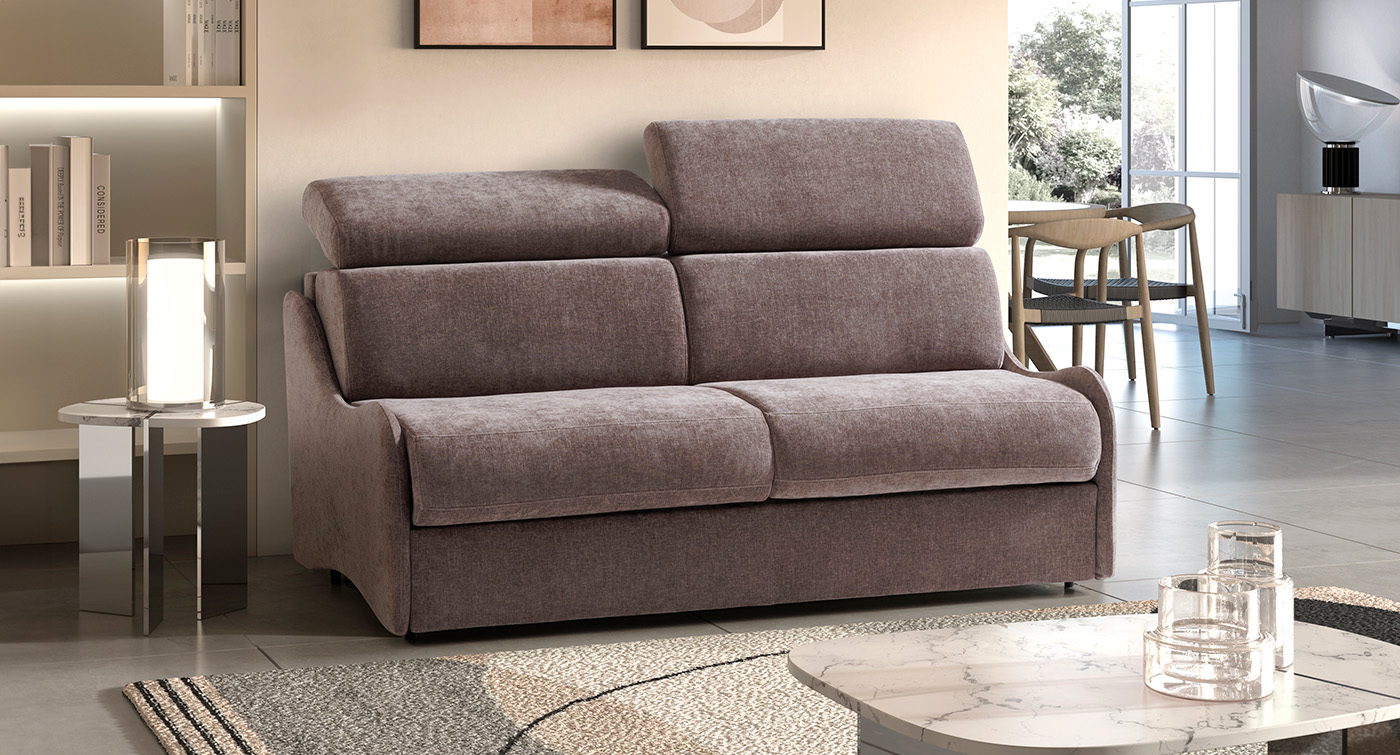 maretta divano letto lineare grigio