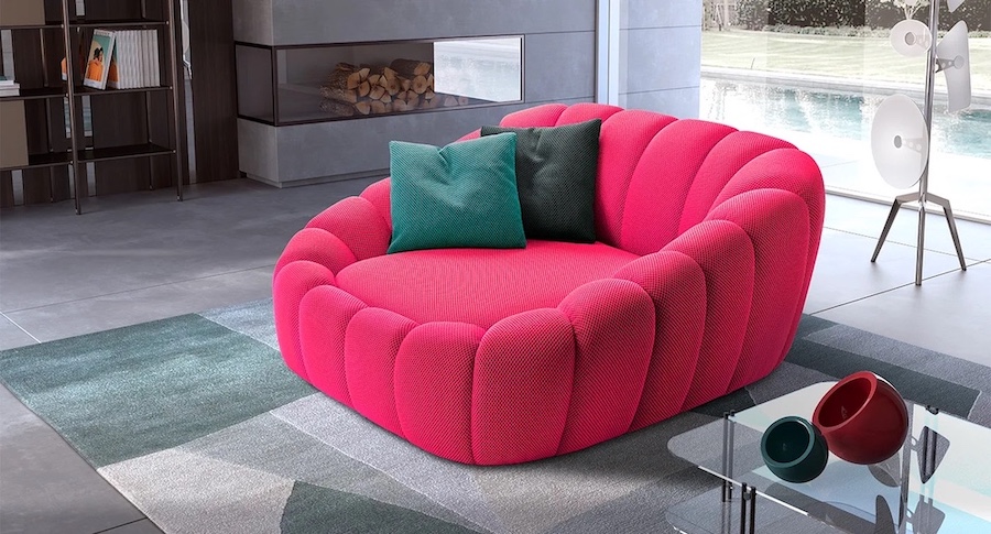 poltrona colorata