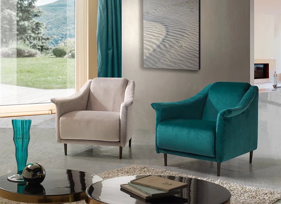 poltroncina da pranzo imbottita
