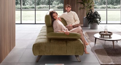 divano modulare in living moderno