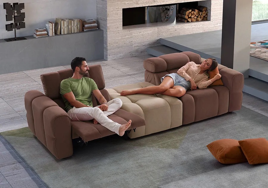 Bubble con relax elettrico e chaise longue