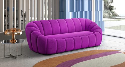 Divano arrotondato Flower con linee morbide e design iconico